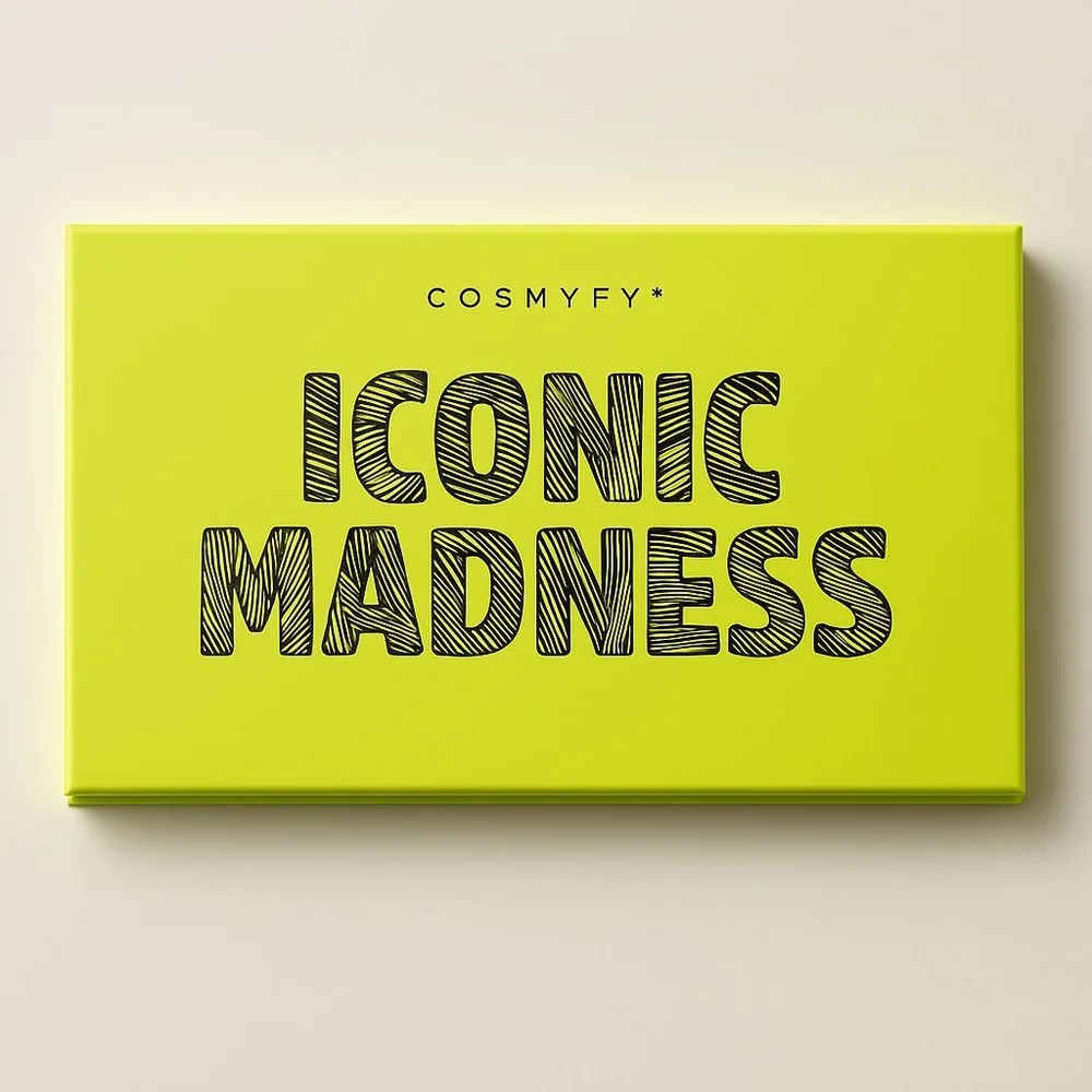 Cosmyfy Iconic Madness Eyeshadow Palette Bold Makeup